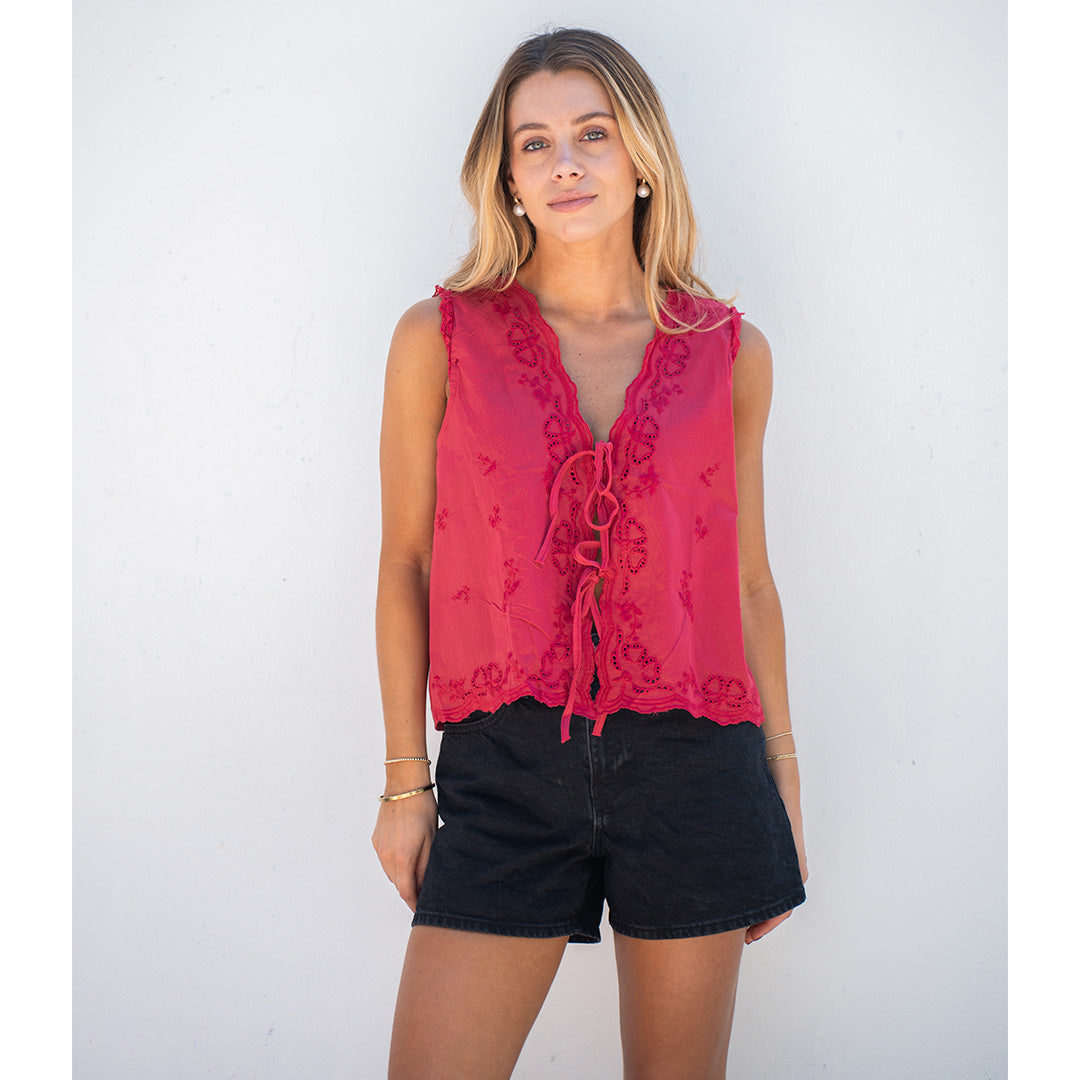 Polera Alicia - Rojo / S