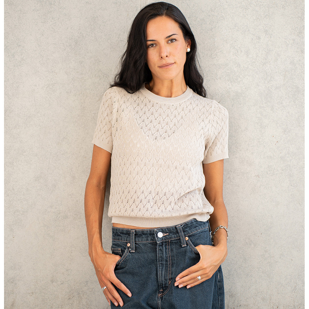 Polera Panal - Beige